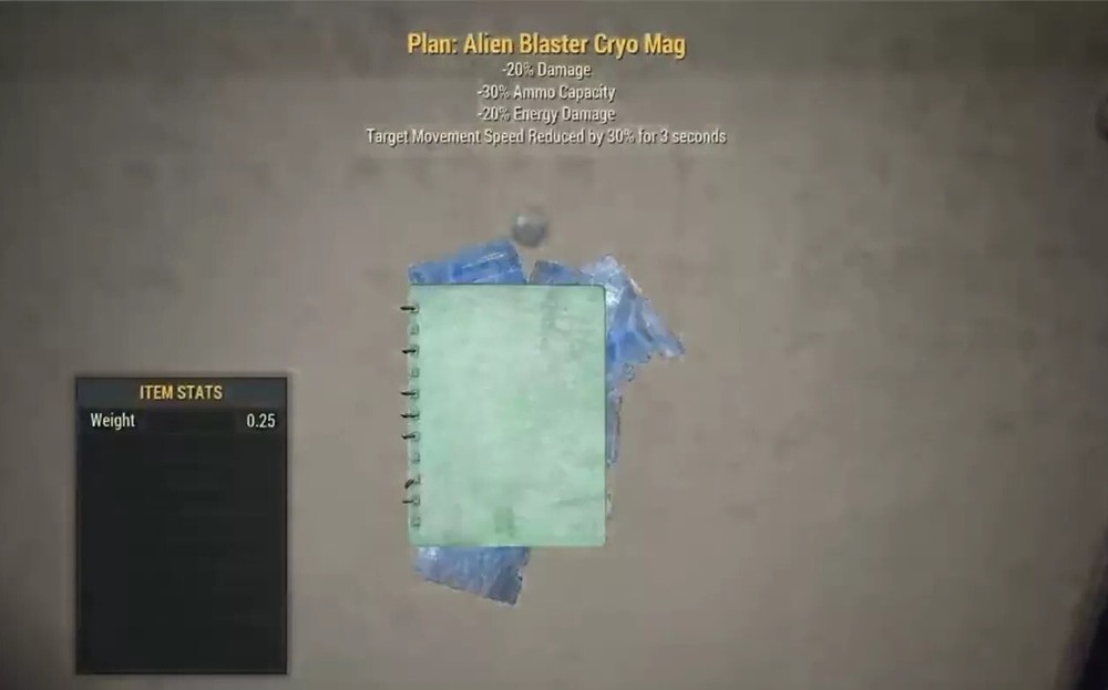 (Xbox) Alien Blaster Cryo Mag Plan