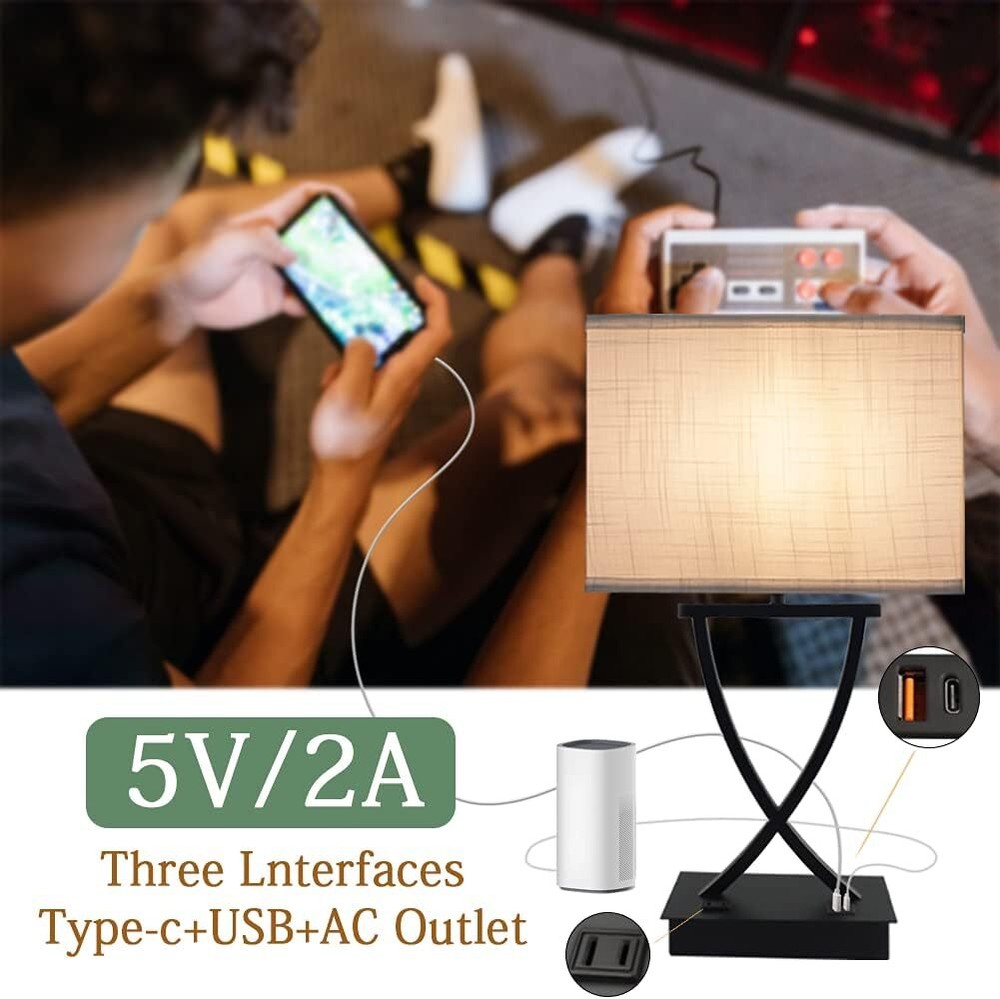 3-Way Dimmable Touch Control Medium Desk Lamp, Bedside Bedside Lamps