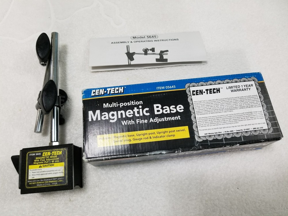 Cen-Tech Multi-Position Magnetic Base w/Fine Adjustment (Pre-Owned)