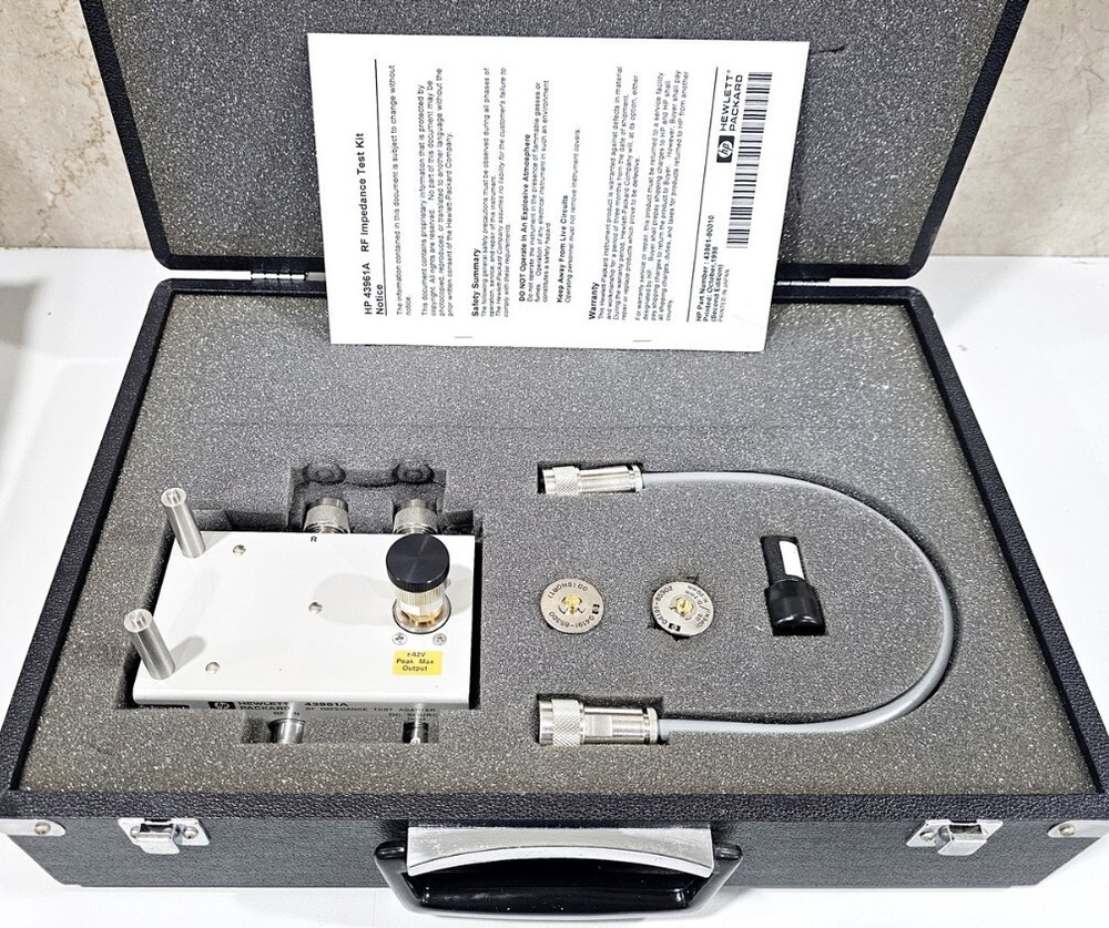 HP 43961A RF Impedance Test [#B240329]