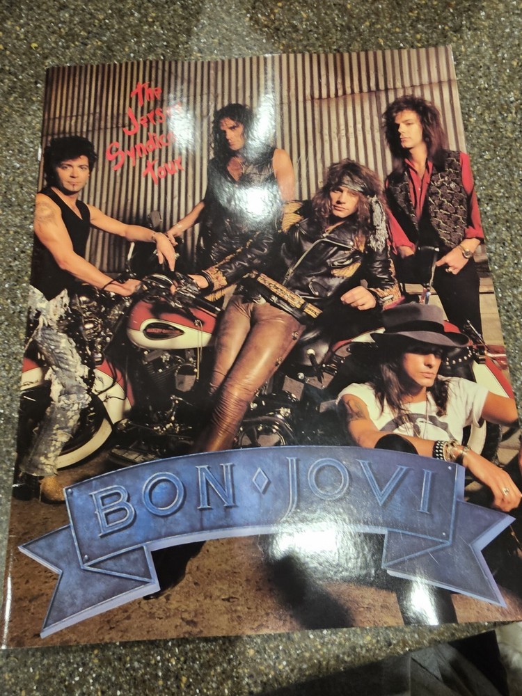BON JOVI 1988 JERSEY SYNDICATE Tour Concert Program Tour Book
