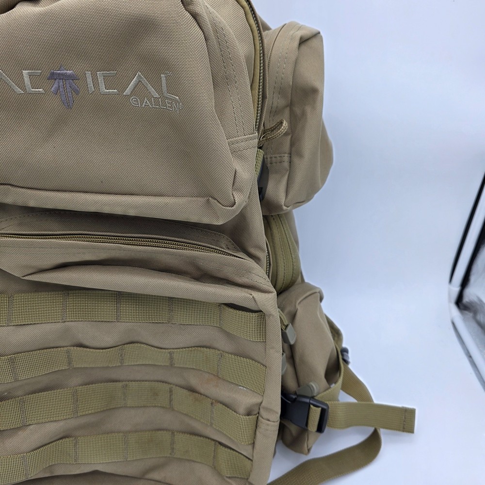 Allen Tactical Backpack Tan Hydration Compatible Adjustable Strap 20.5 in Height