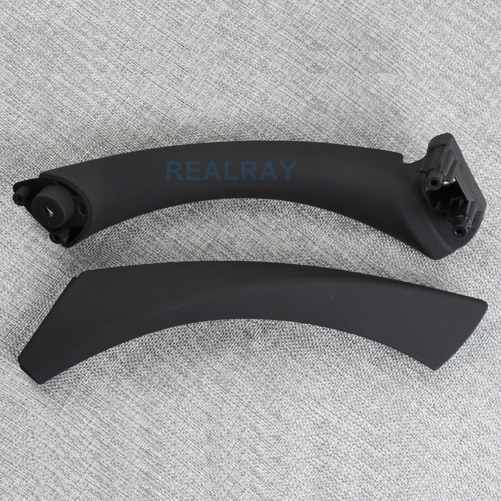 REAR Left Black INNER OUTER DOOR PANEL HANDLE PULL TRIM COVER FOR BMW E90 328i