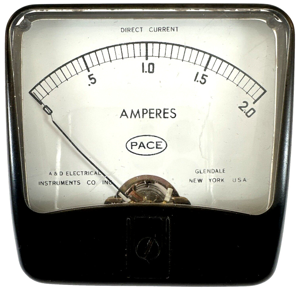 Pace Electrical Instruments 0-2 Amperes Meter, used (P)