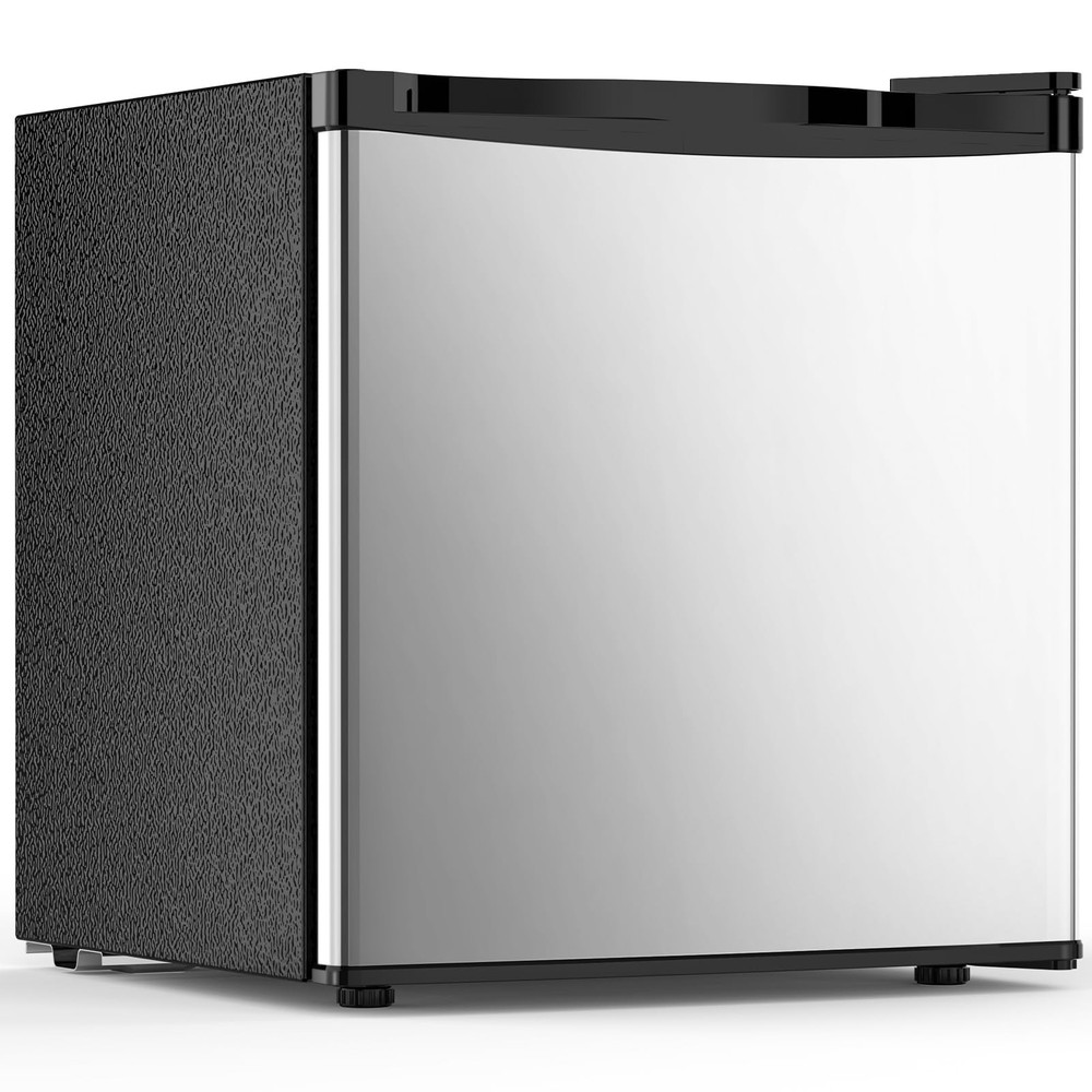 Electactic 1.7 Cu.ft Mini Fridge with Freezer, Compact , Single Reversible Door