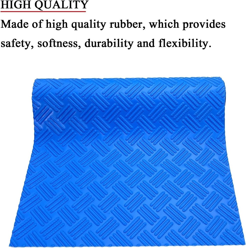 Swimming Pool Ladder Pad - Protective Mat, Blue, Medium