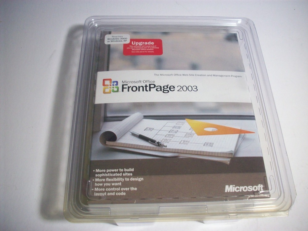 Microsoft Office FrontPage 2003 For Windows RETAIL BOX
