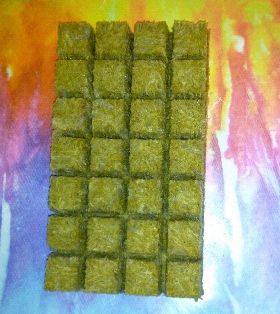 1.5 " GRODAN ROCKWOOL CUBES 2/6/12/28/ 50/100 (orders go same/next day ship-out)