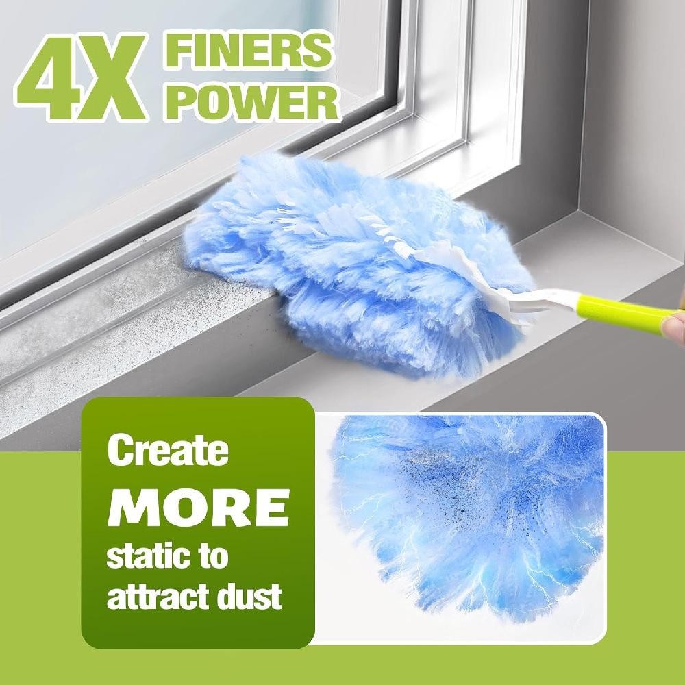 Swiffer Duster Refills 10 Pack Compatible 360 Handle Unscented Dusting Cloths