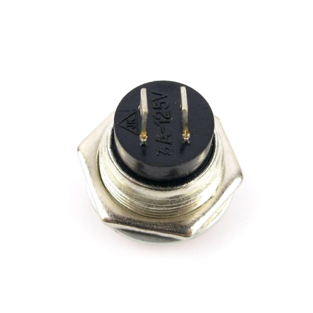 10* Small Self-Reset Round Button Head Power Switch Circle Kill Button Switch MN