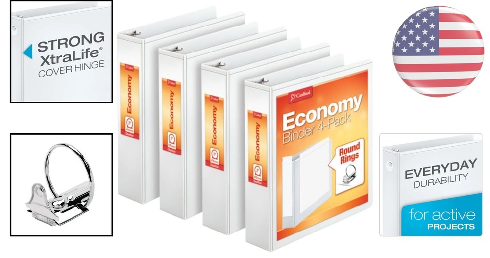 Professional Presentation Binders - 2-Inch, ClearVue Customization, 475 Sheets