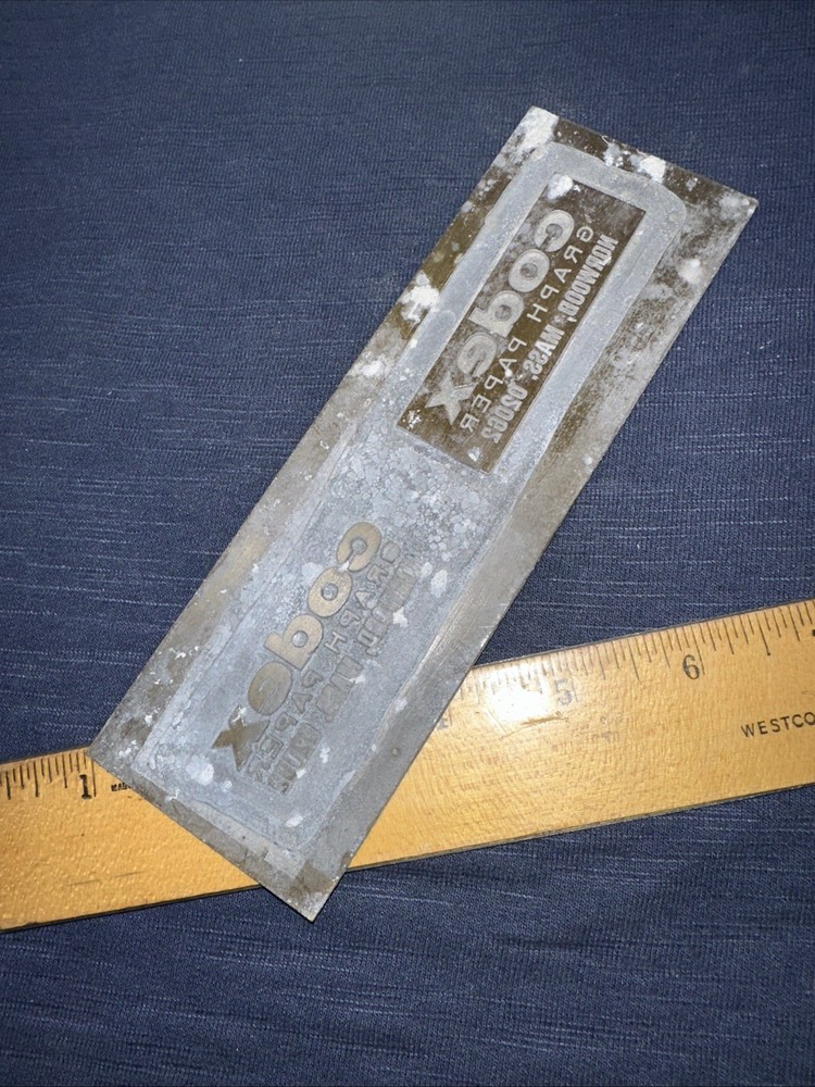 Printing Plate ( Codex Graph Paper Norwood Mass.)