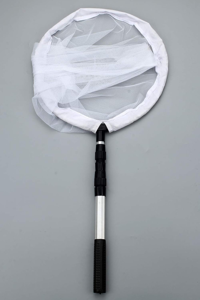 RESTCLOUD Large Insect and Butterfly Net with 14" Ring, 32" Net Depth, Extendabl