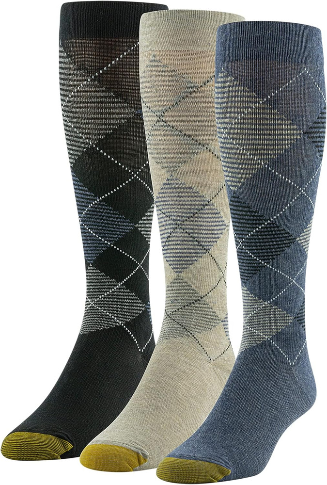 Men'S Mild Compression over the Calf Socks, Multipairs
