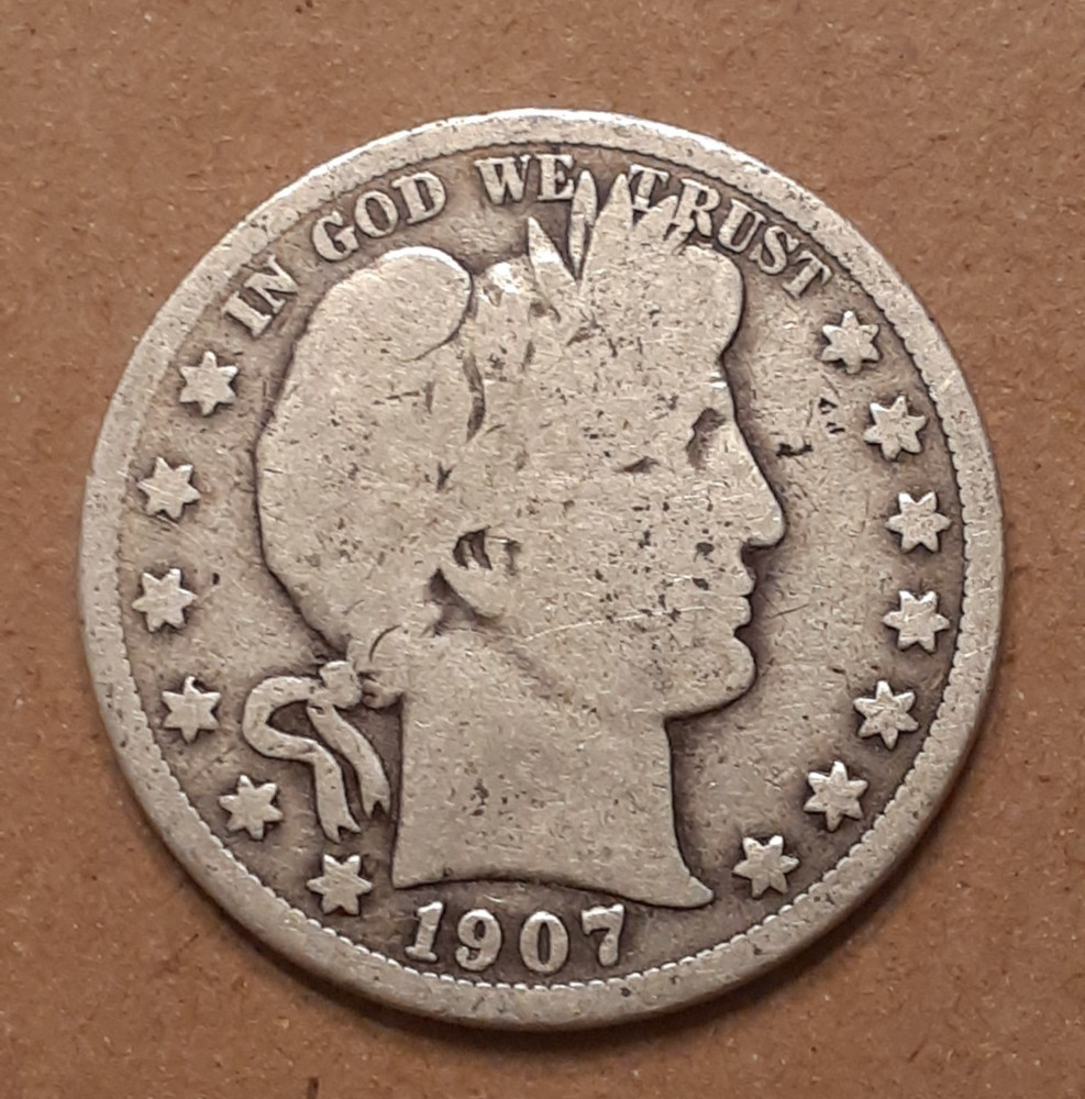 1907 BARBER HALF DOLLAR