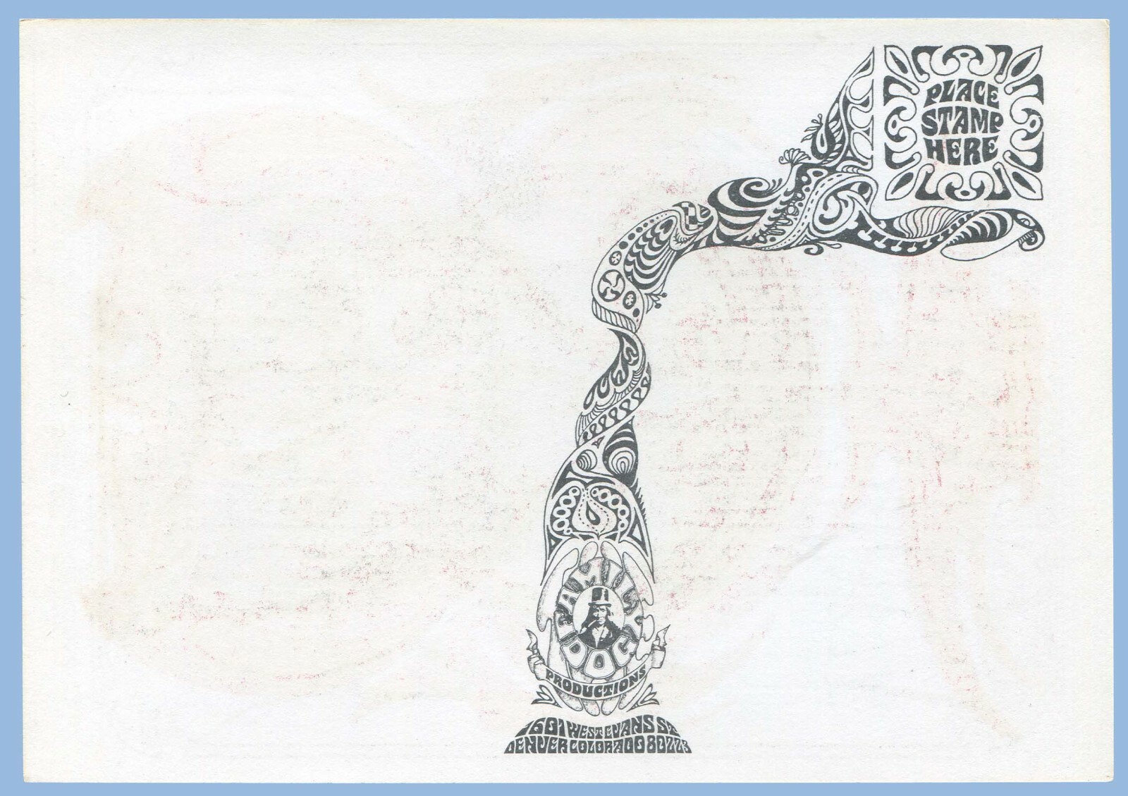 1967 ©FAMILY DOG PRODUCTIONS - VAN MORRISON, DAILY FLASH - POSTCARD - UNUSED