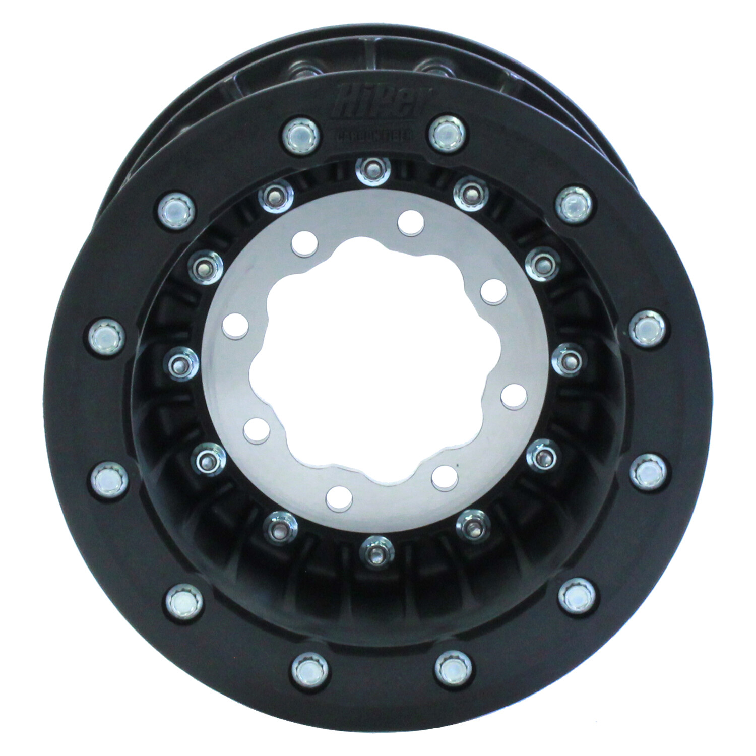 HiPer TECH 3 ATV Rear Single Beadlock Wheel 10x9, 4x110 Black - 1090-YHR-SBL-BK