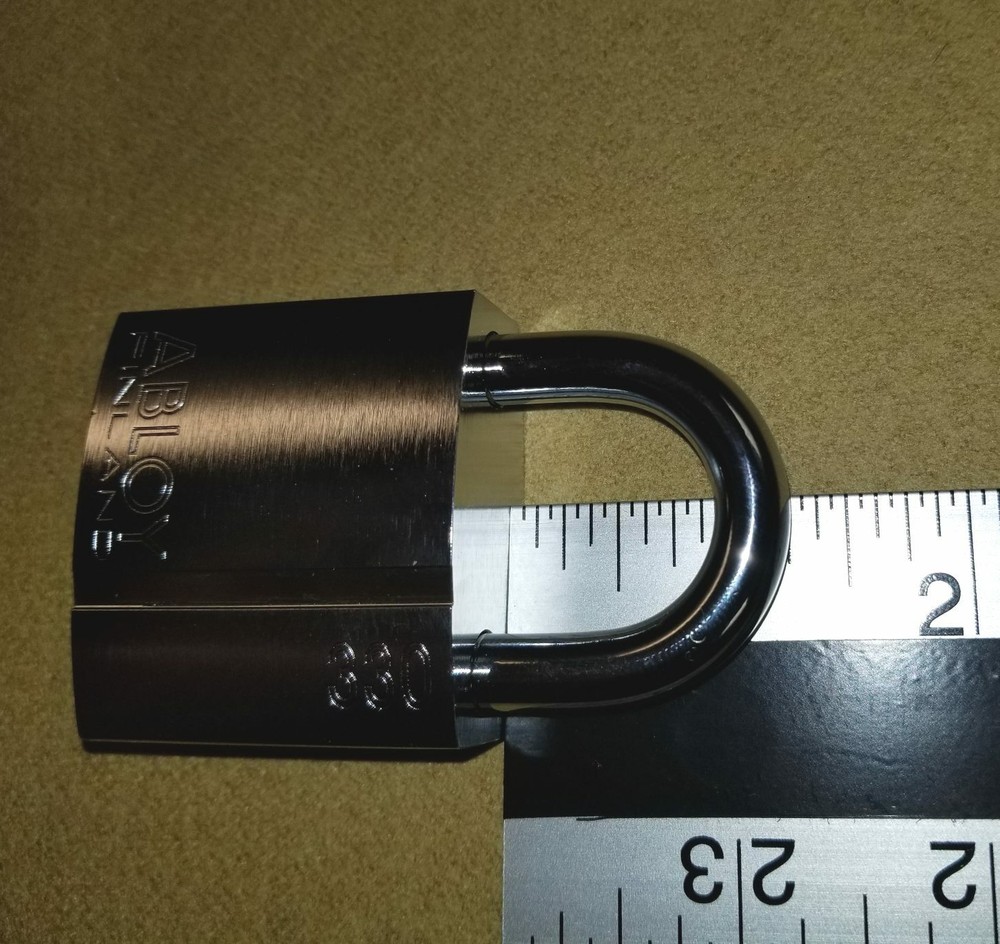 Abloy PL330 Pl 330 model padlock with 2 working keys - New