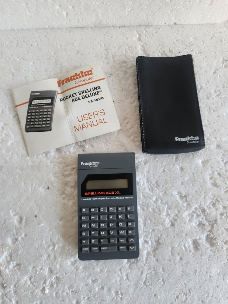 Vintage Franklin Computer Spelling Ace XL Electronic Spelling Corrector WORKS