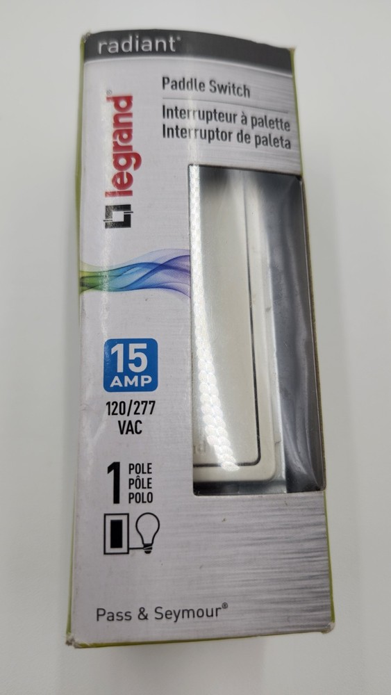 Light Almond Paddle Switch 15amp 1 Pole