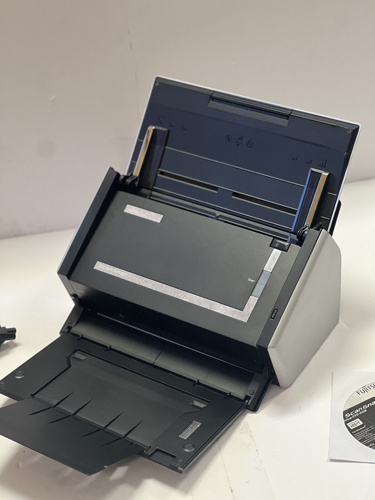 Fujitsu Scan Snap S1500 Scanner w/ AC Adapter+USB+CD