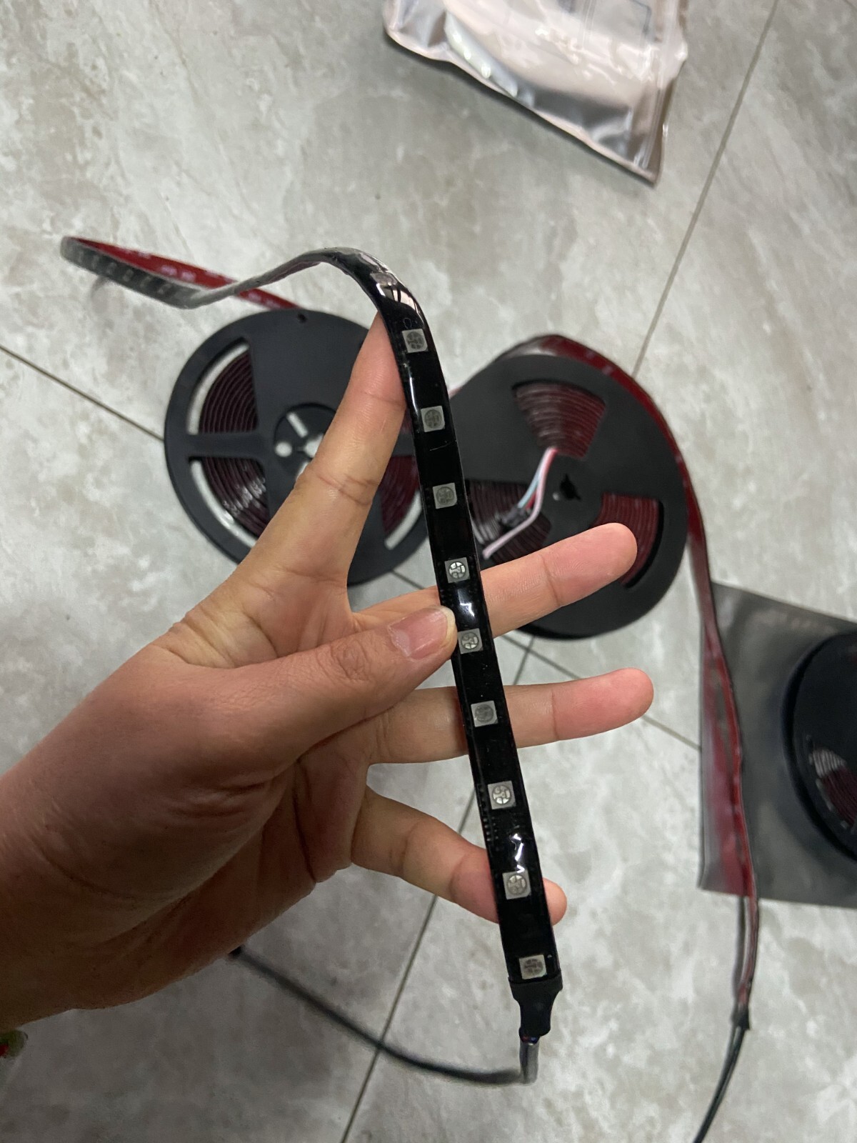 16PCS 4FT Black Out CHASING Tinted LED Strips Lights Slingshot Motorcycle Ryker