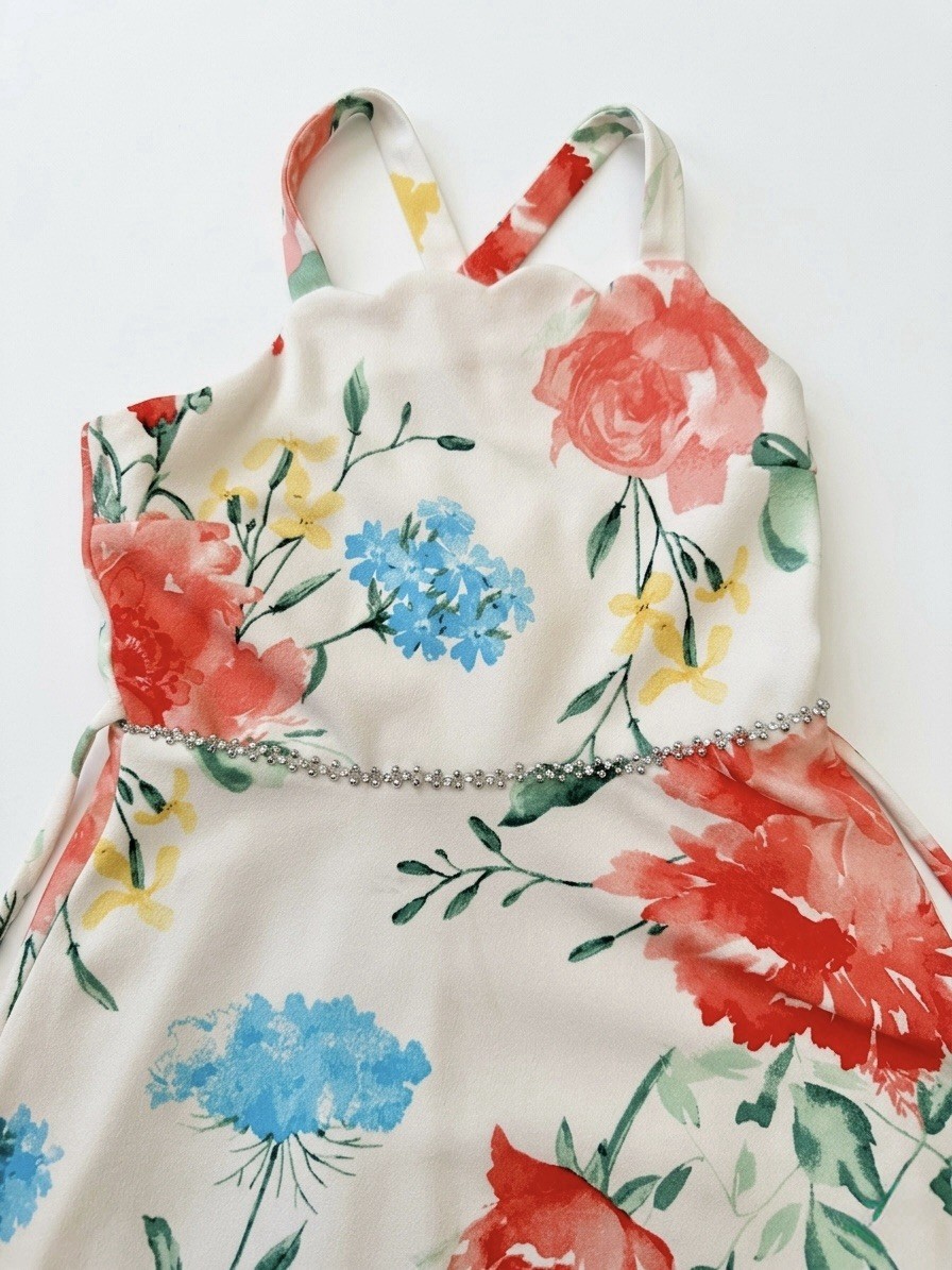 Speechless Kids Floral Dress Girls Size 10 Sleeveless Pre-Owned