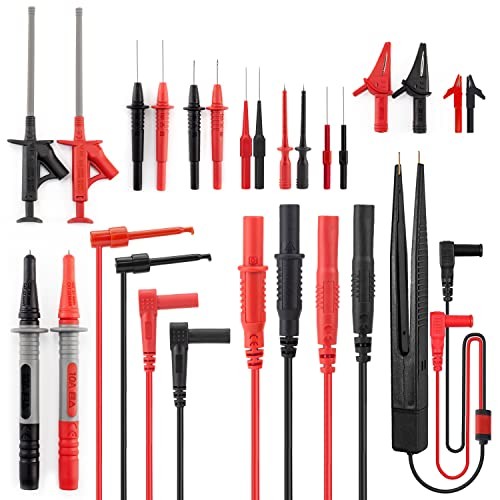 23PCS Multimeter Test Leads Kit with Replaceable Precision Probes Set and