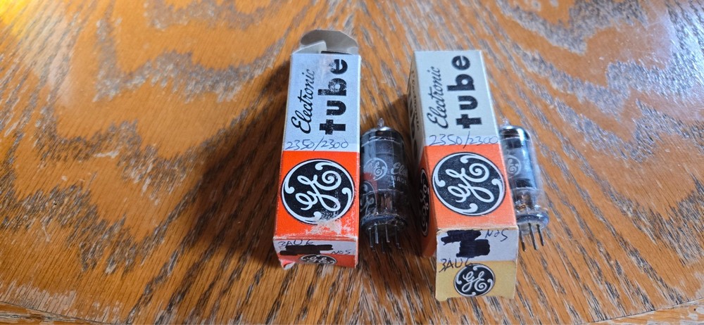 (2) GE NOS 3AU6 Vacuum Tubes Tested