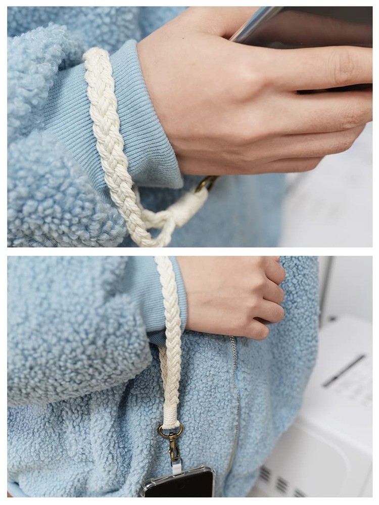 Boho Macrame Phone Wrist Strap, Cell Phone Lanyard with Tether Tab, Keychain ...