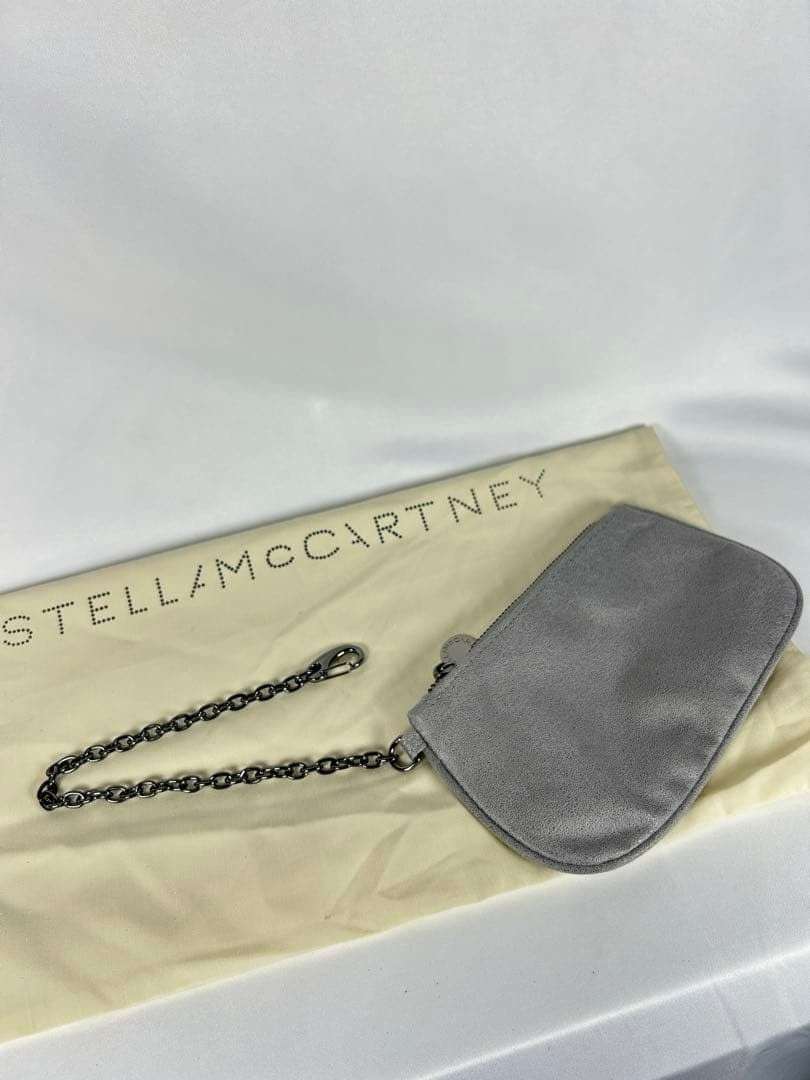 Stella Mccartney Falabella large Fold over Tote Gray Leather Shoulder bag 122611