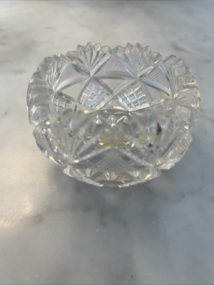 Crystal Open Salt Cellar 3” Diameter