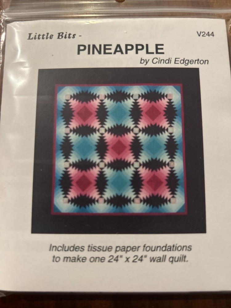 Pineapple Mini Quilt Pattern By Little Bits VSP244