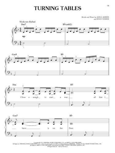 Adele - 21 "Easy Piano"