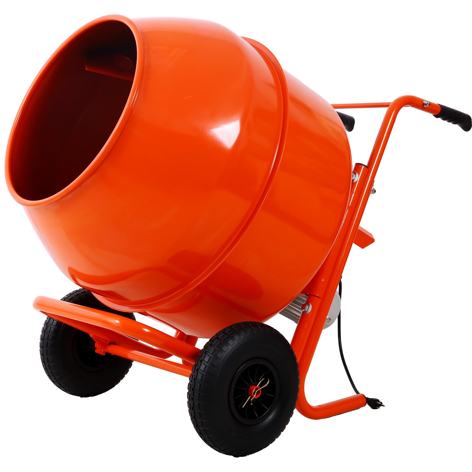 Portable 8 cu. ft/224L Electric Concrete Cement Mixer Machine with Wheel