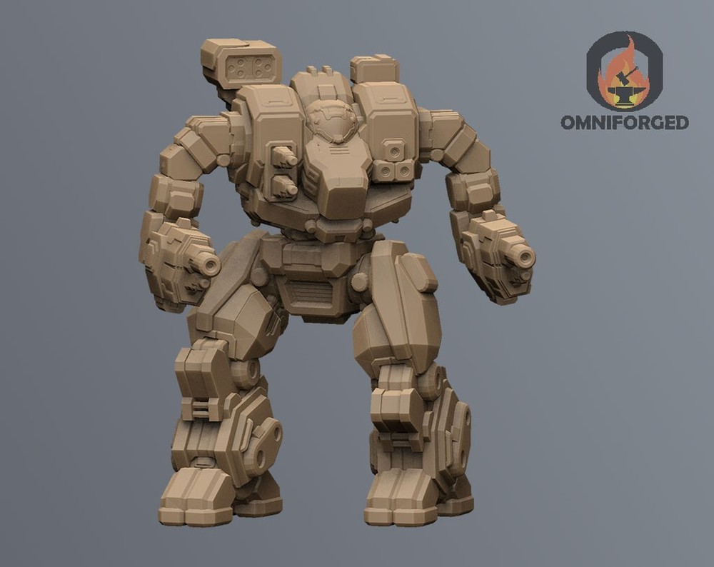 Loki Mini Hellbringer Prime MWO Mech Miniature Compatible with Battletech