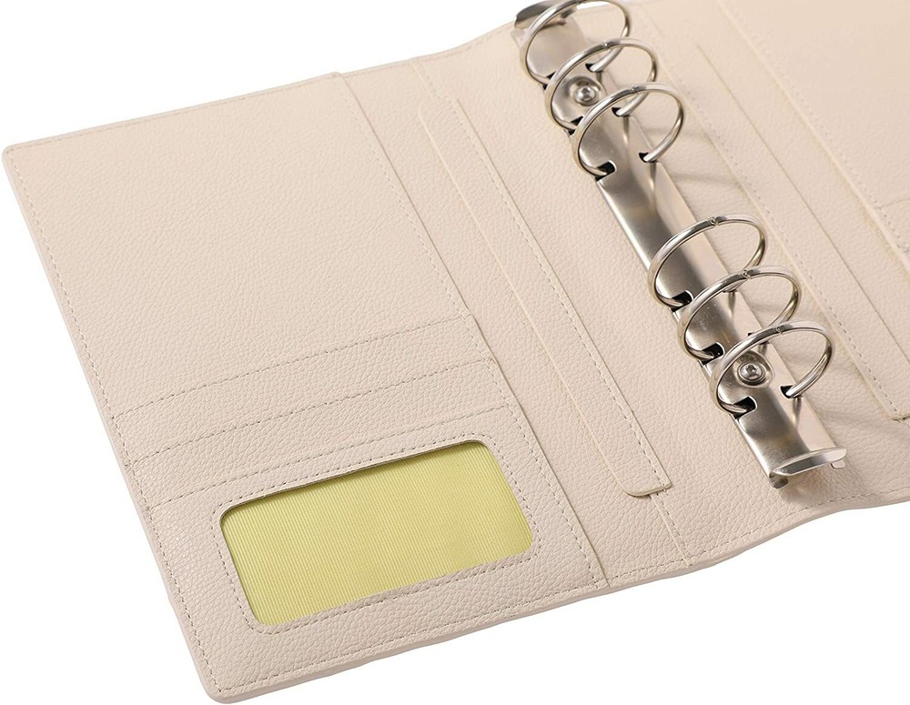 Franklin Planner Compact size Light grayish binder Split Leather Bible Size