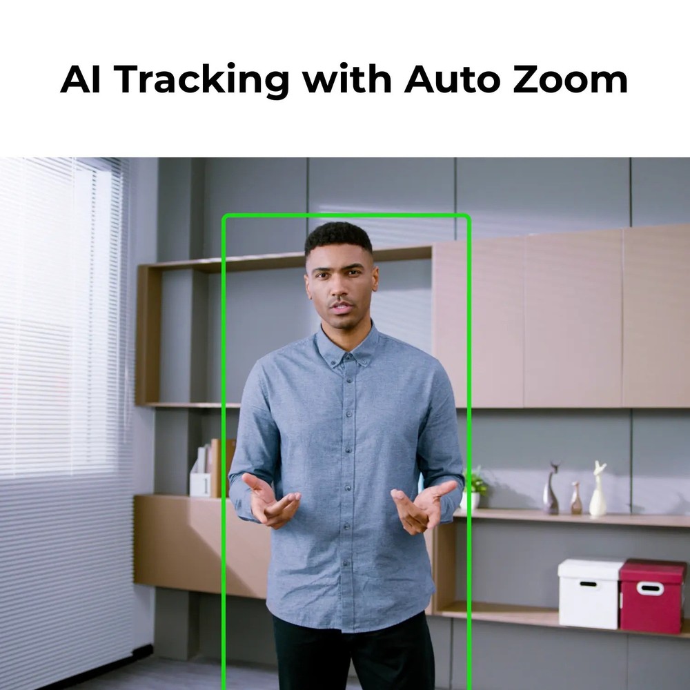 OBSBOT Tiny 2 AI Powered PTZ 4K Webcam with Dual Native ISO Technology