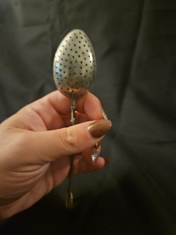 1950s Nickel Plated Tea Bag Strainer