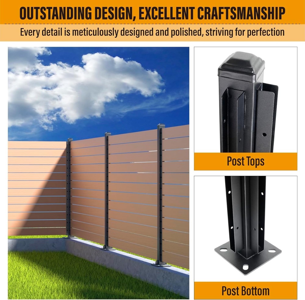 Metal Fence Post Corner Support Bracket Outdoor Use