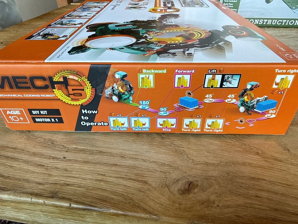 Teach Tech Mech 5 Mechanical Coding Robot TTC-895 NIB Complete Kit New!