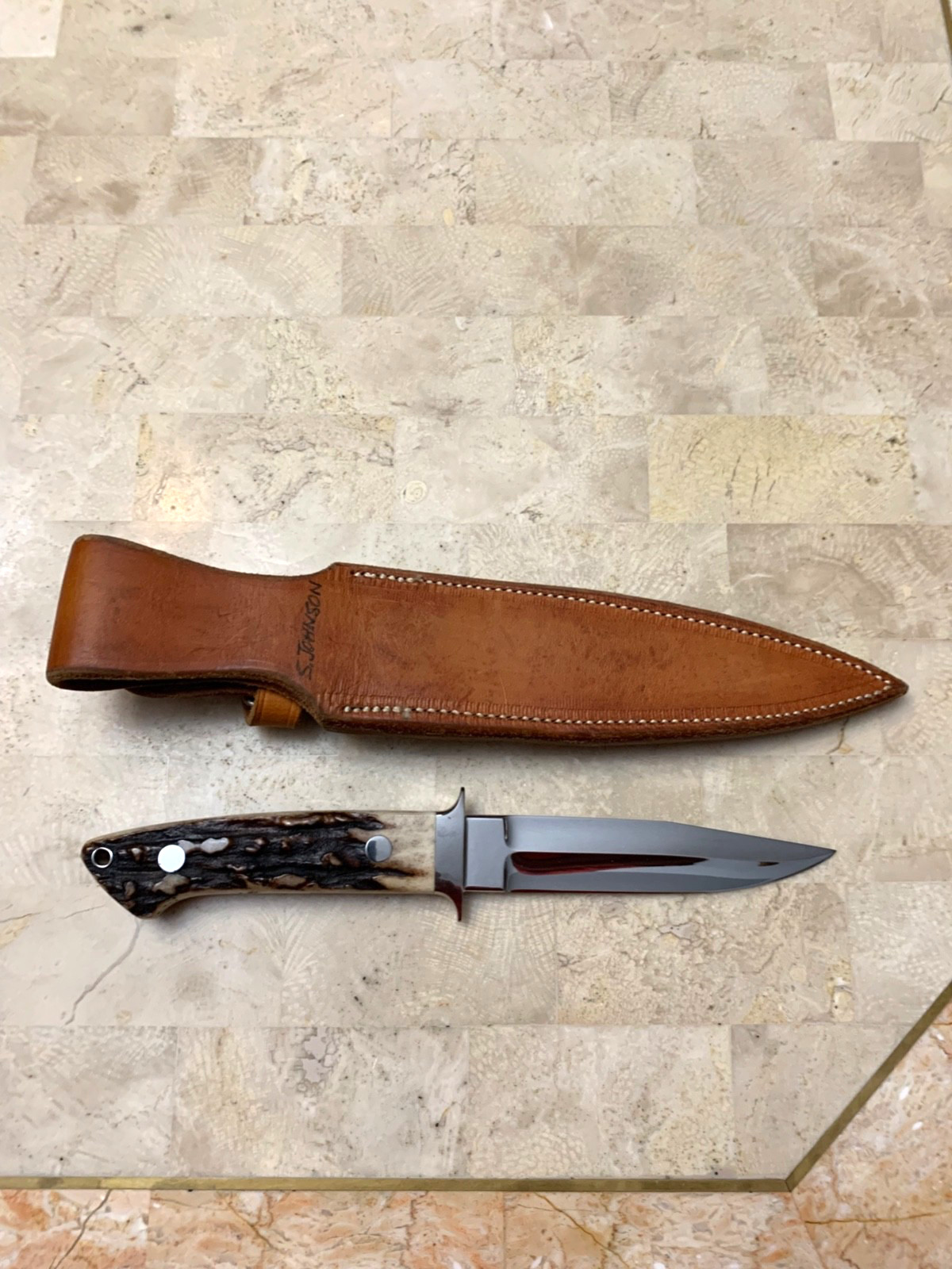 S.R Johnson- Loveless Style Beautiful Stag Handle Never Used