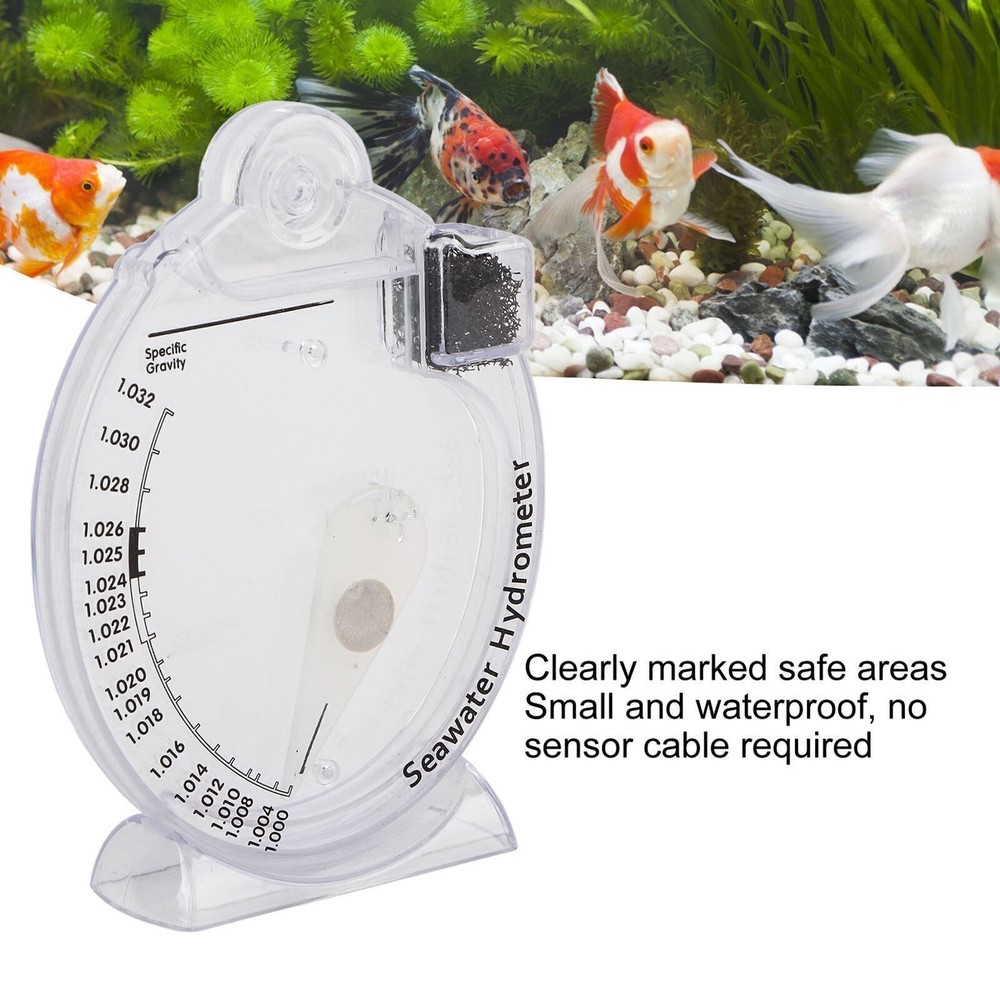 Sea Hydrometer Salinity Specific Gravity Test Saltwater Concentration Aquarium