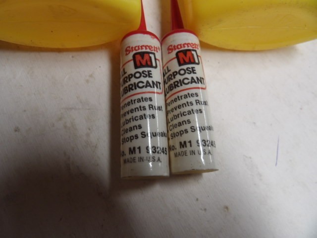 (2)- STARRETT 4 oz Tool & Instrument Oils. & (2)-1/4oz M1 Oil new