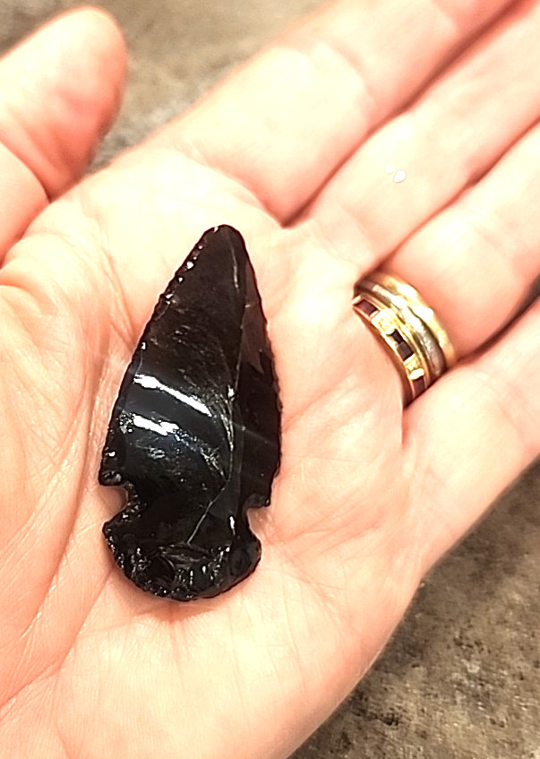 Black Obsidian Arrowhead