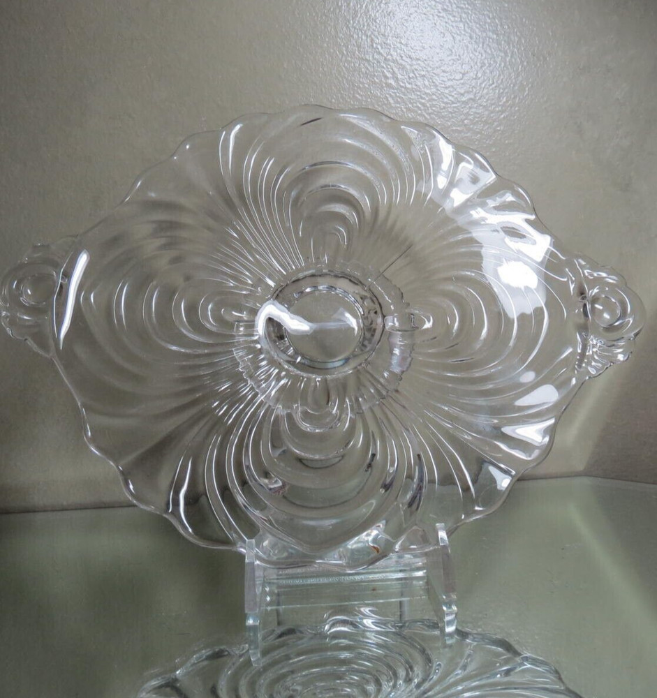 Cambridge Caprice Clear 2 Handled Tidbit Tray