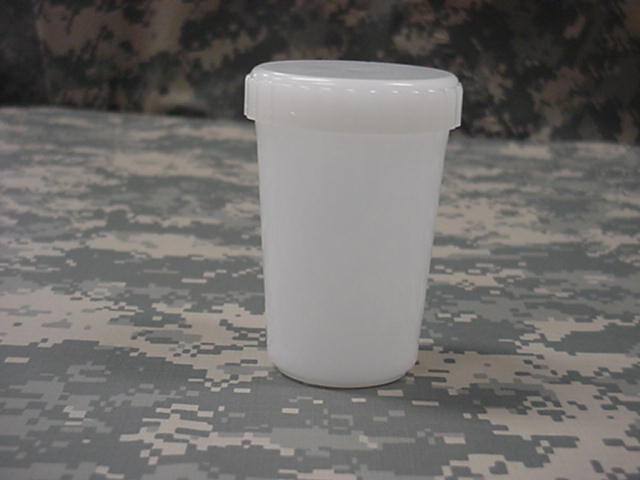 PLASTIC CAMP CUP, CLEAR,  WITH LID