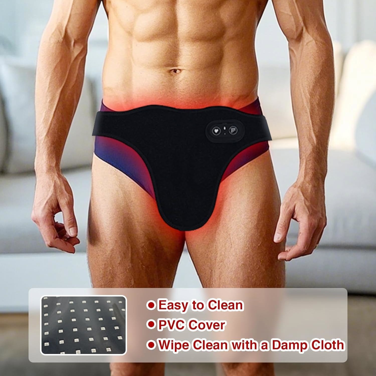 Red Light therapy Prostate Treatment Wearable Men Urinary Infection Health