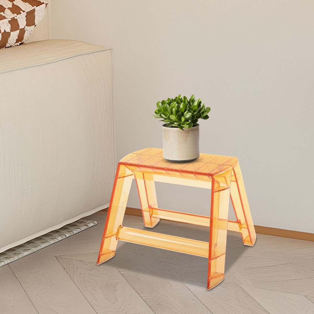 Modern 2 Steps Protable Step Ladder Step Stool Clear Stool for Indoor Outdoor