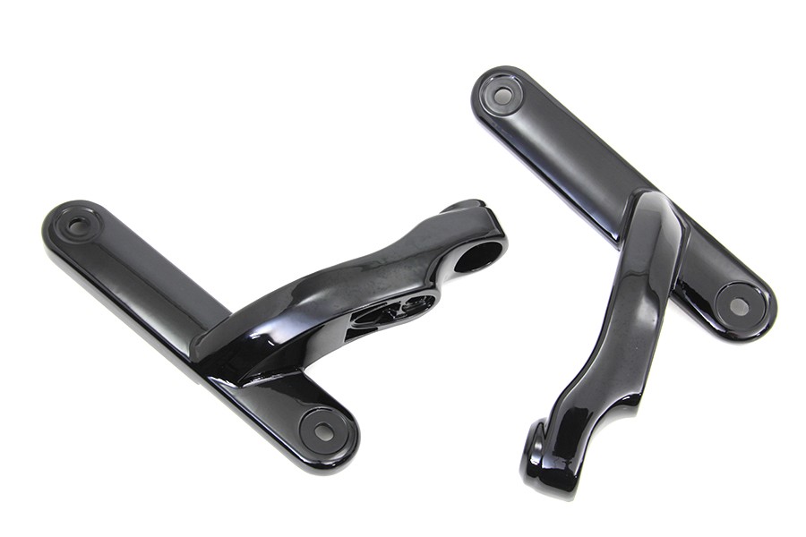Black Spotlamp Bracket Set for Harley-Davidson
